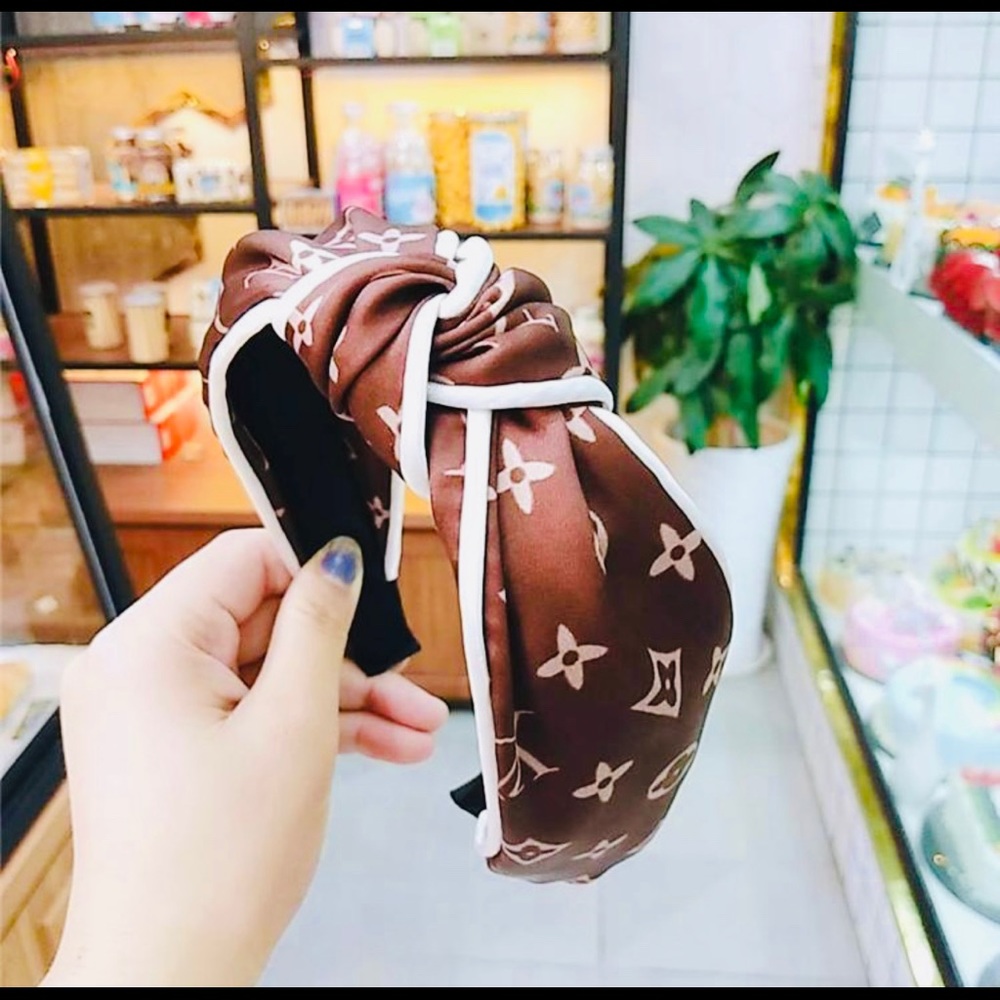 Brown knot headbands